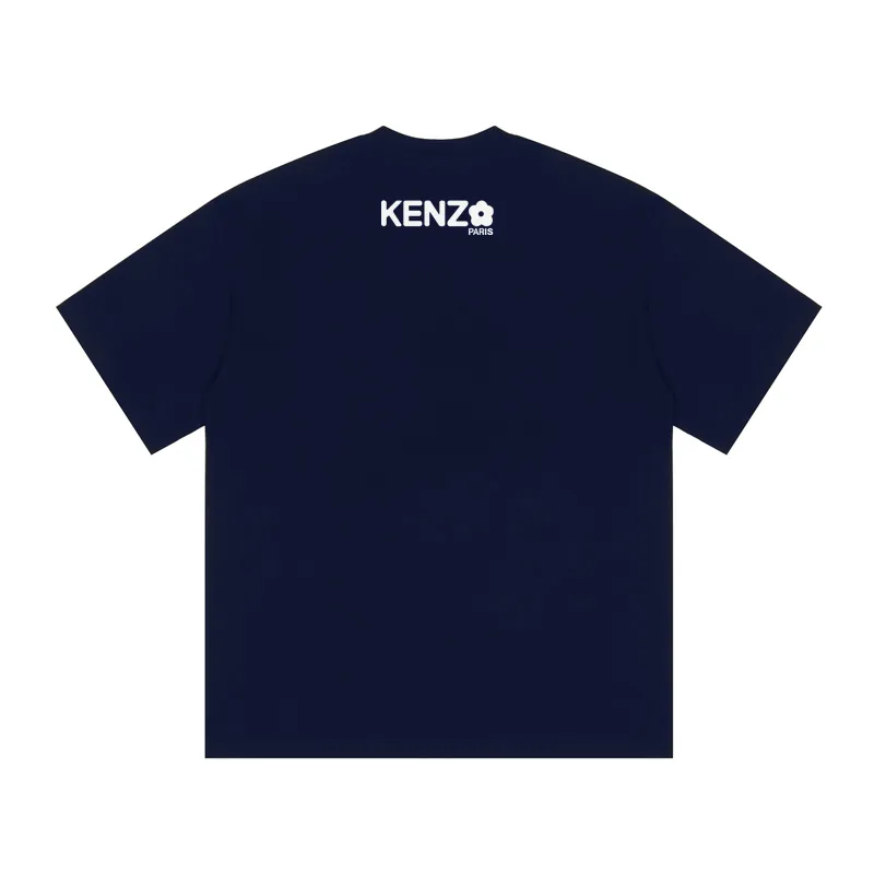 Kenzo BOKE FLOWER 2.0 University Jungle Team 'BOKE FLOWER' T-SHIRT Color: Black Tibetan Blue White Size: M L XL XXL Three Standards Style Number: K 53